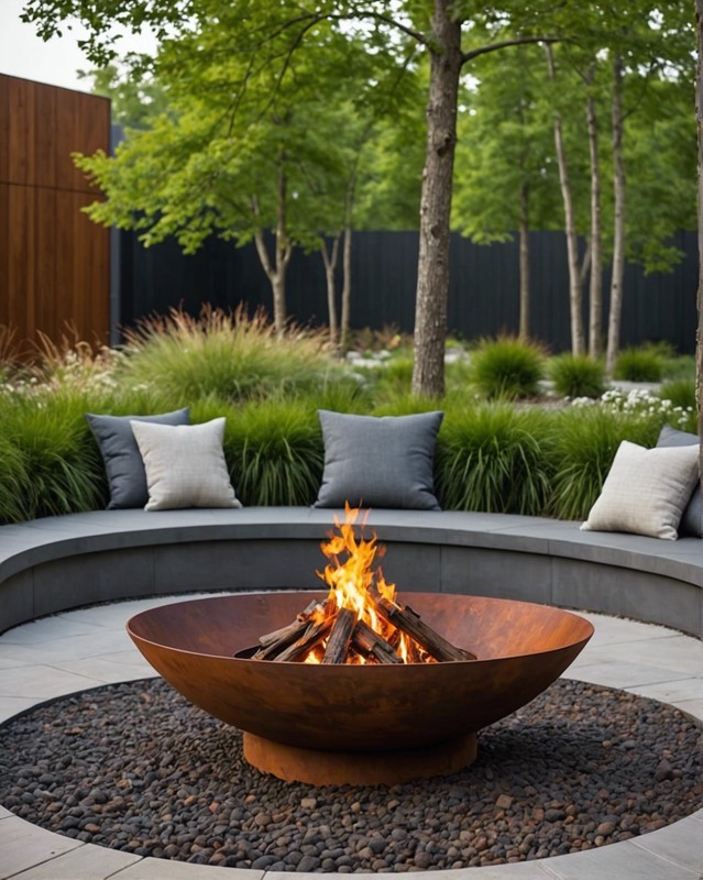 Corten Steel Fire Pit