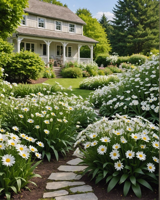 Cottagecore Dream: White Flowers in a Quaint Setting