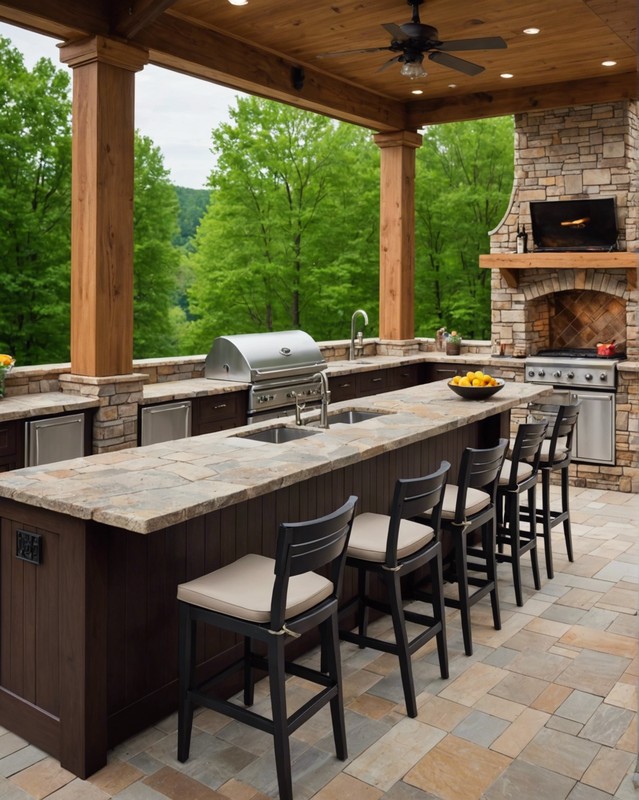 Countertop with Barstools