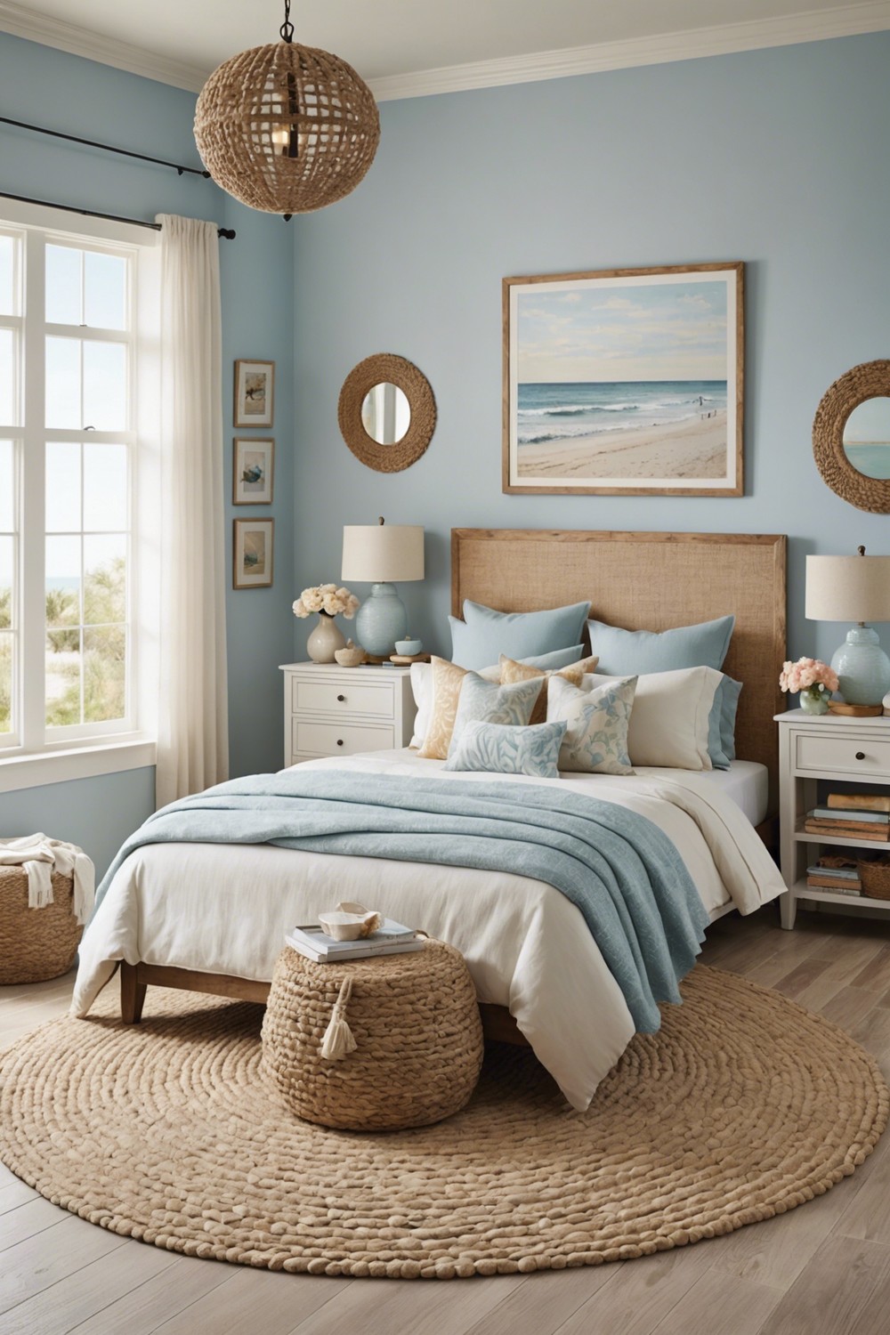 Create a Beachy Vibe with a Jute Rug