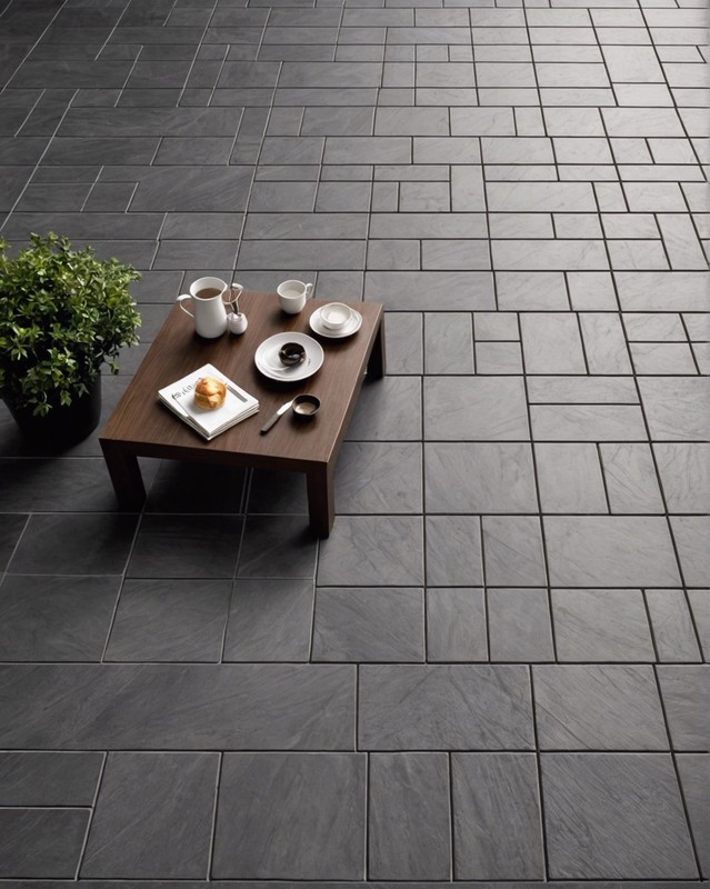 Cross Pattern Porcelain Tiles from Porcelanosa