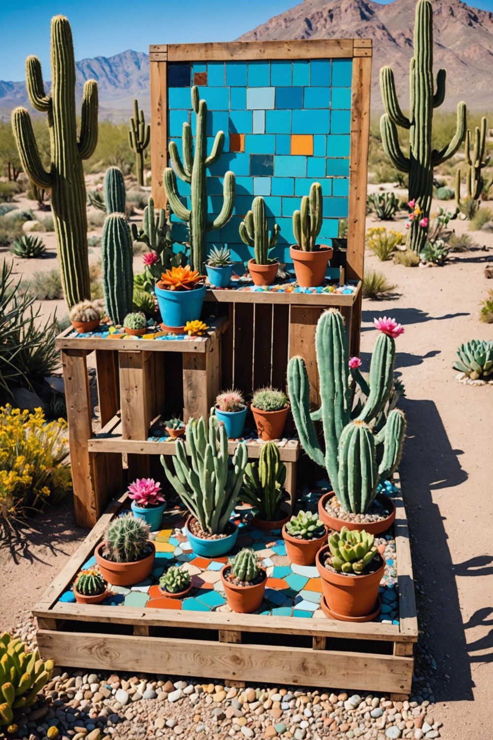 DIY Desert Landscaping with Repurposed Materials