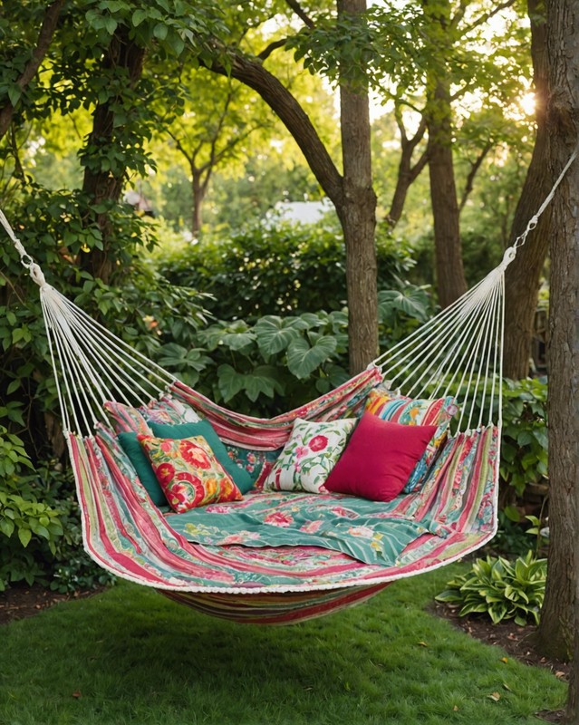 DIY Hammock with Repurposed Fabric