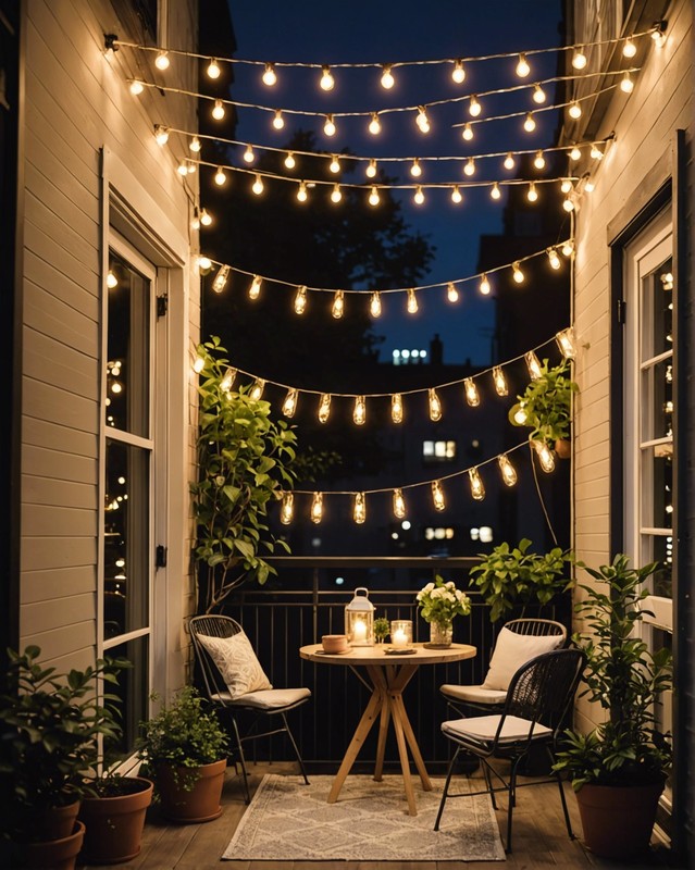 DIY String Light Canopy