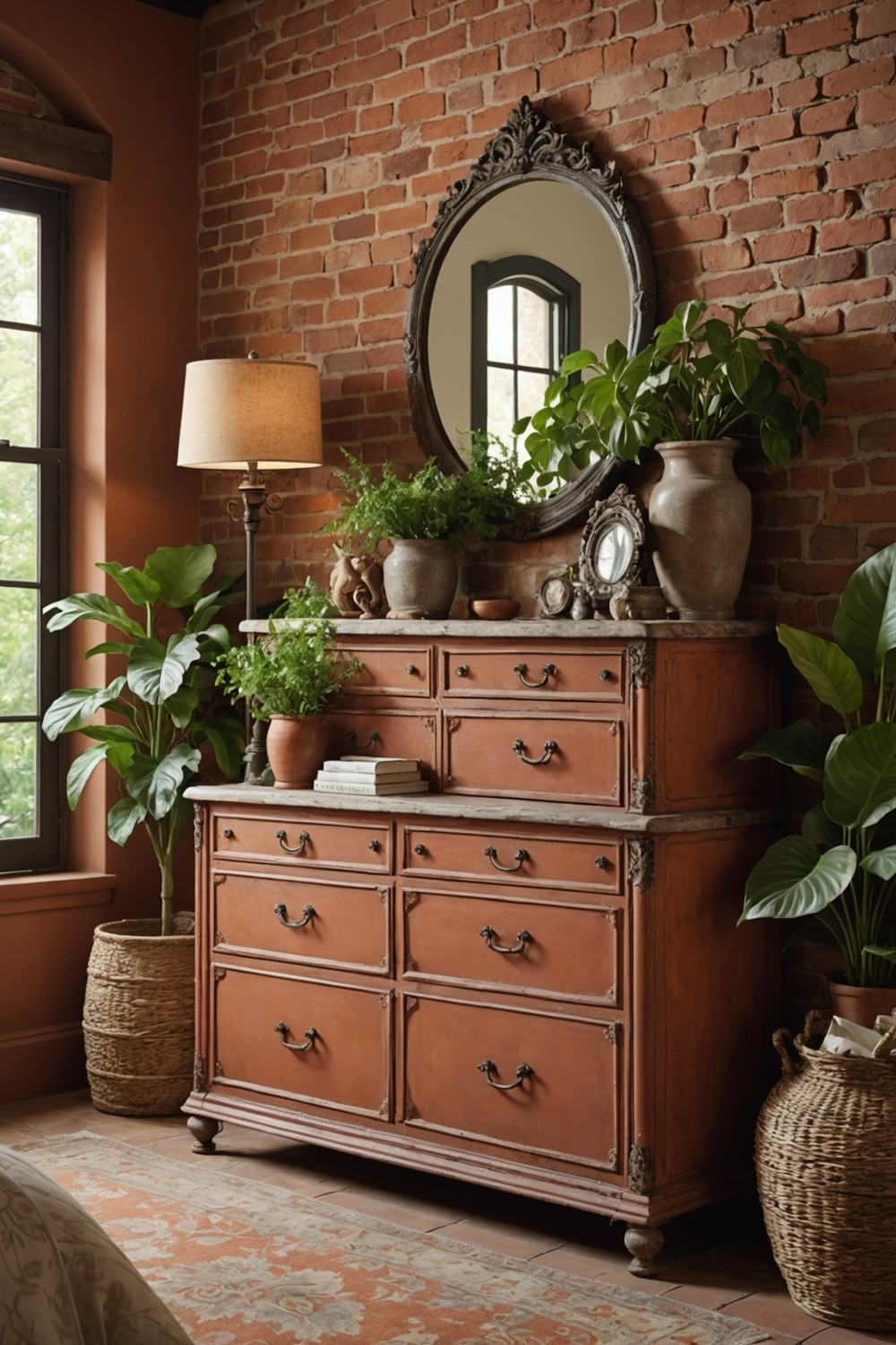Earthenware-Inspired Terracotta Dressers
