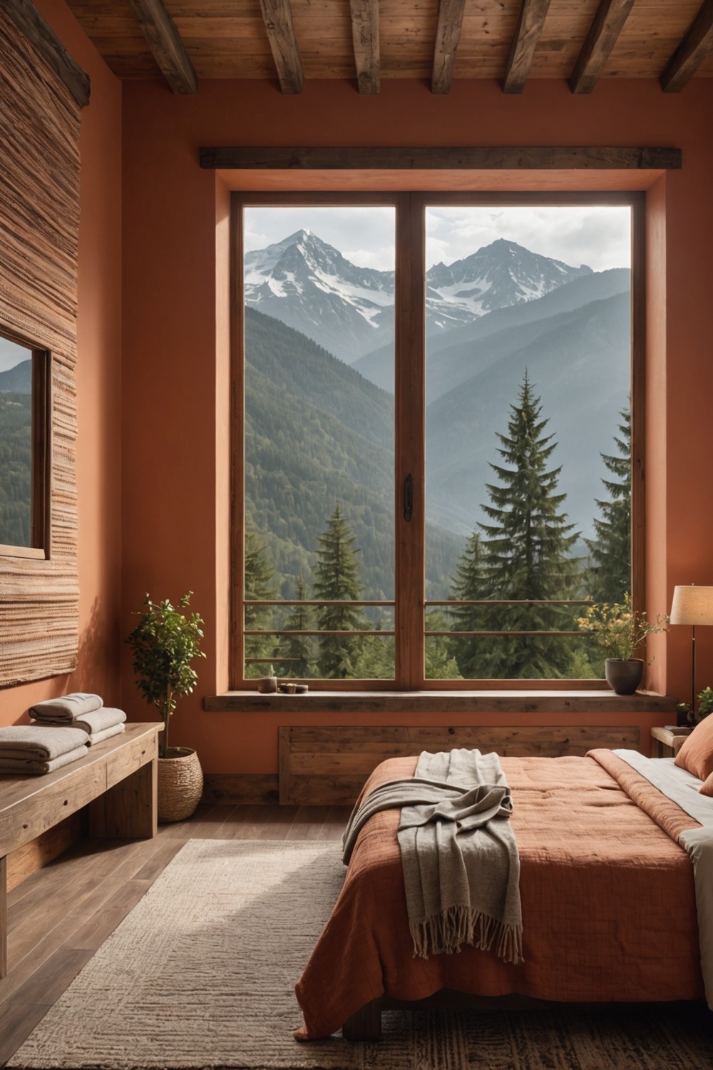 Earthy Colors and Textures in the Bedroom