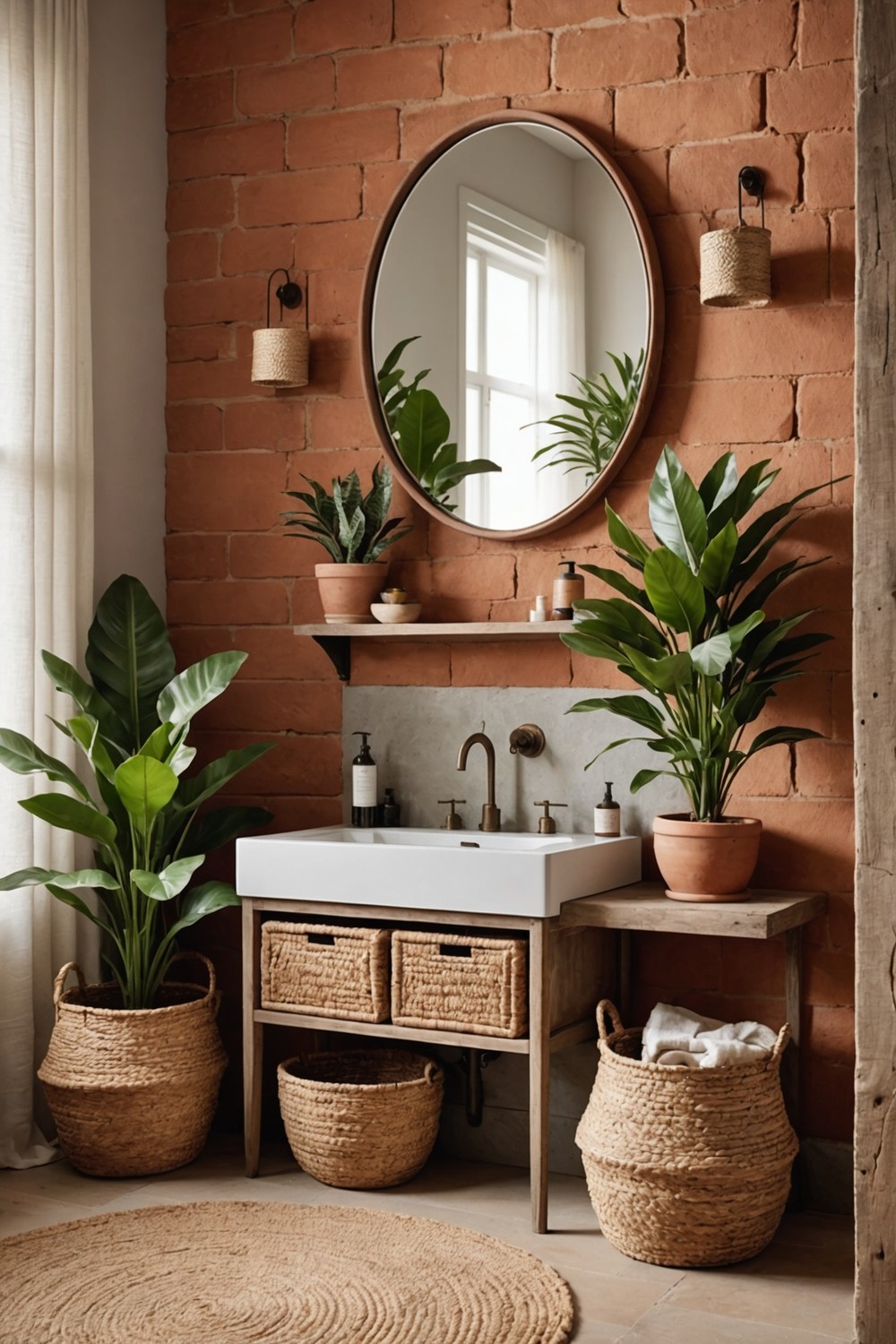 Earthy Terracotta Vanity Sets