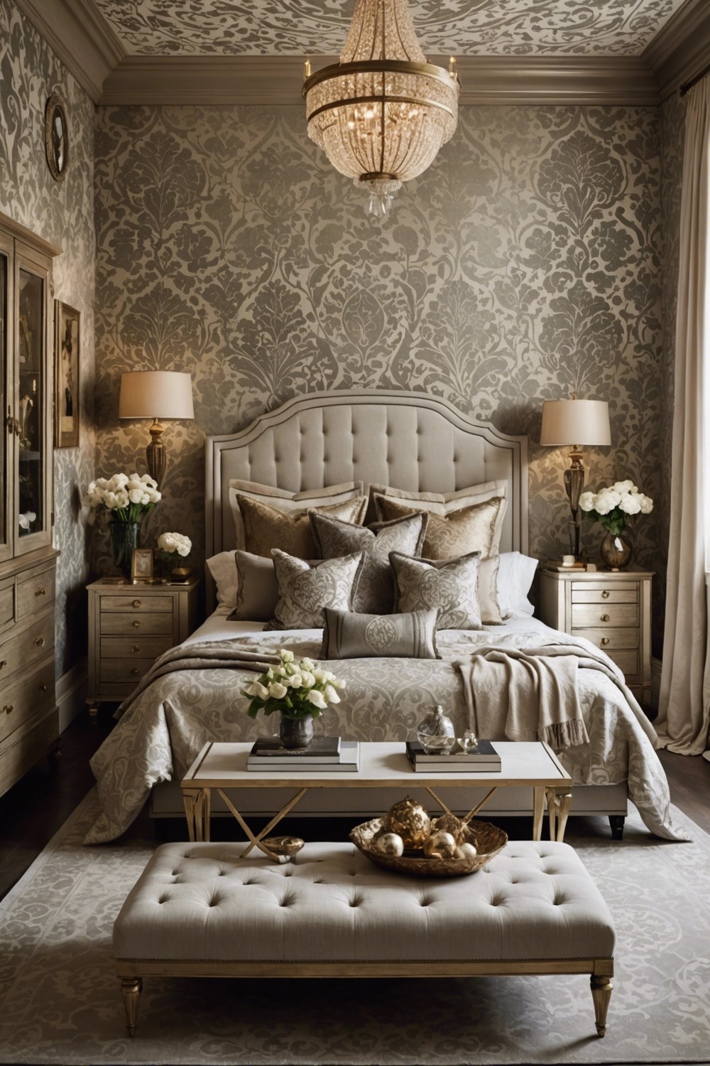 Elegant, Luxe Damask