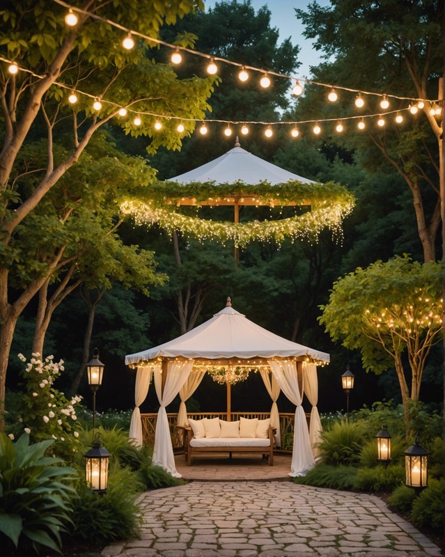 Fabric-Drapped Gazebo