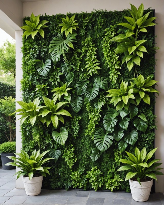 Faux Greenery Wall
