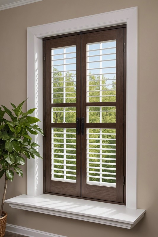 Faux Wood Shutters on a Budget