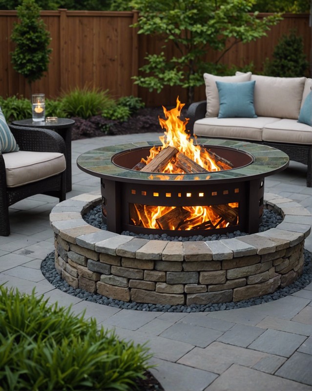 Fire Glass Fire Pit
