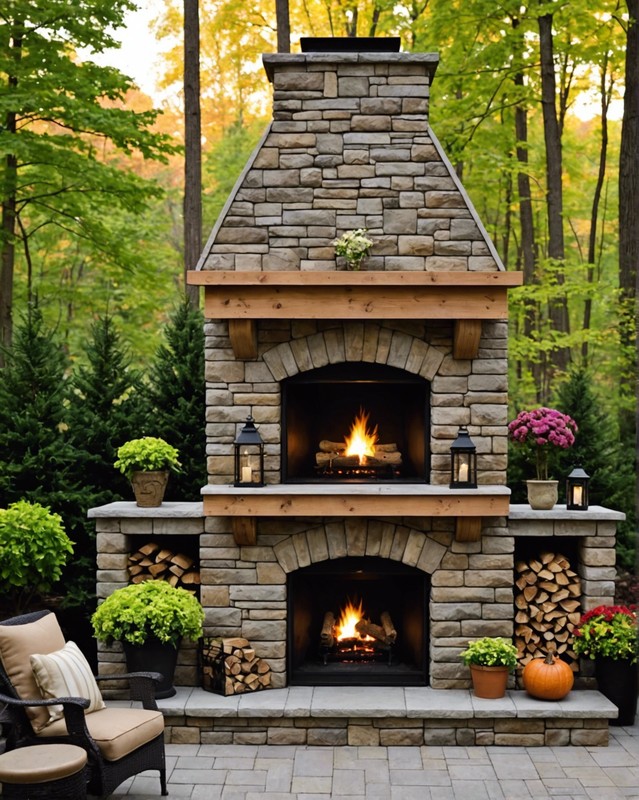 Fireplace with Mantle