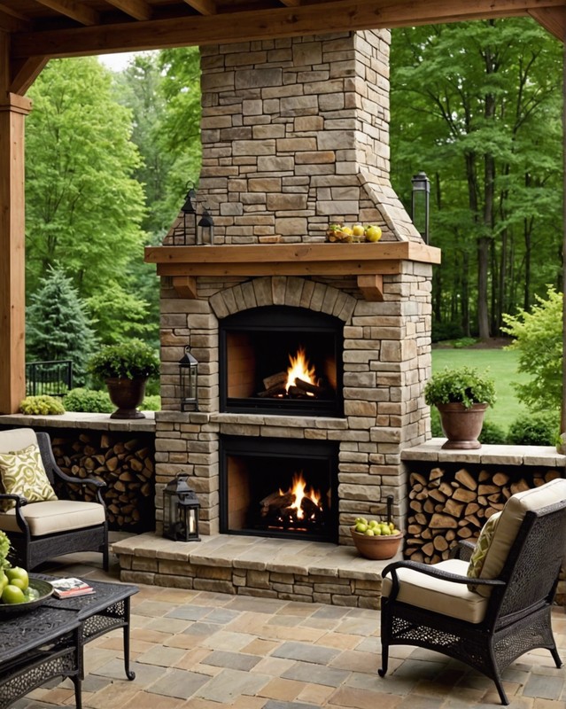 Fireplace with Screen