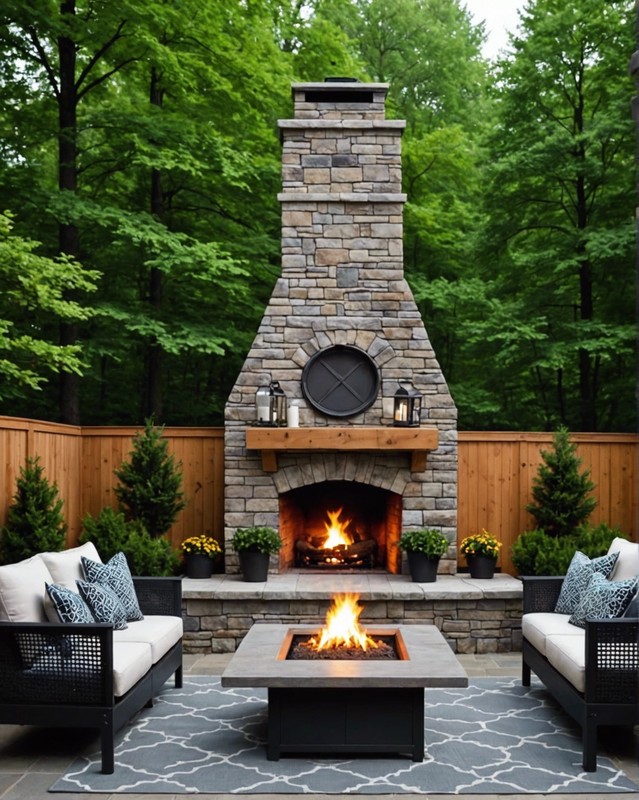 Fireplace with Seating