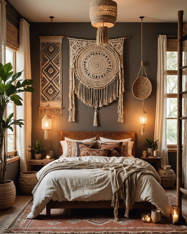 Floor lamps with ethnic patterns