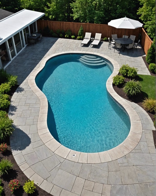 Flowing Lines by the Pool
