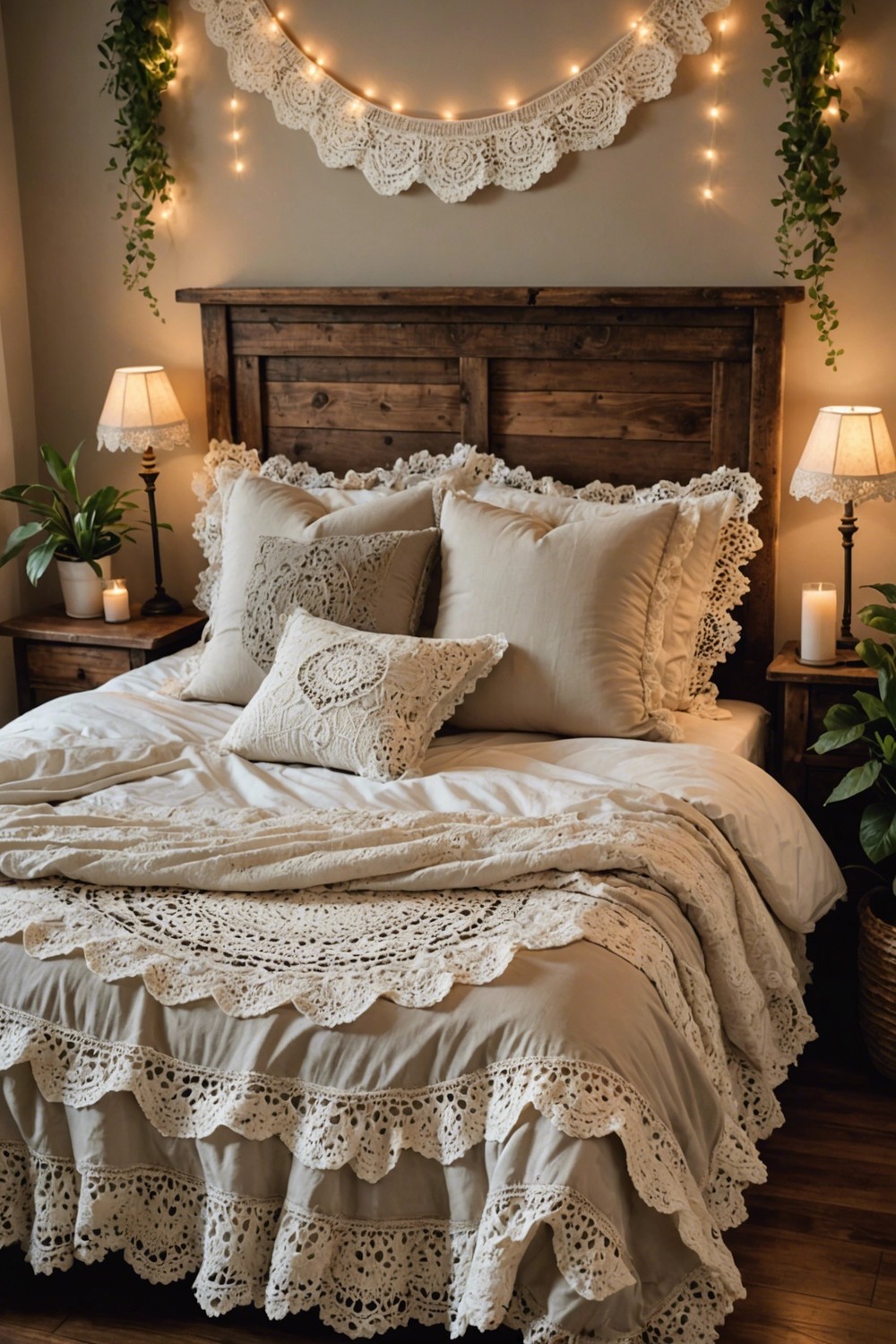 Frilly Lace And Crochet Accents