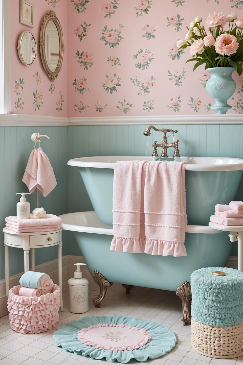 Frilly, Ruffled Bathmats