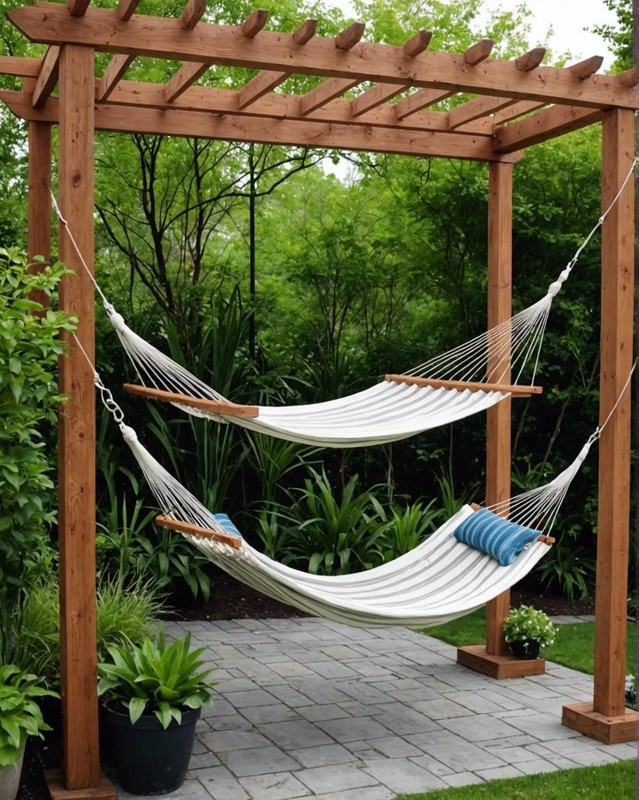 From a pergola