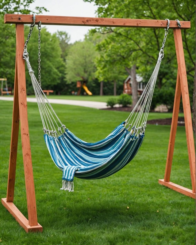 From a swing set