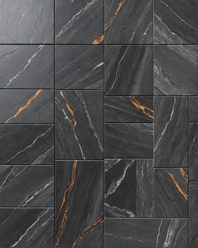 Fusion Charcoal Quartzite Tiles