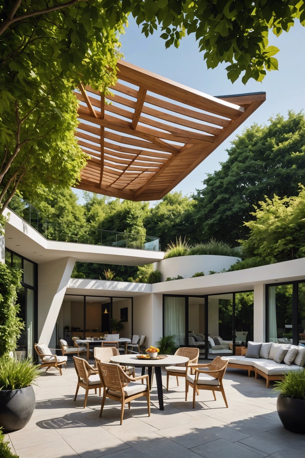 Geometric Shaped Roof for Unique Look
