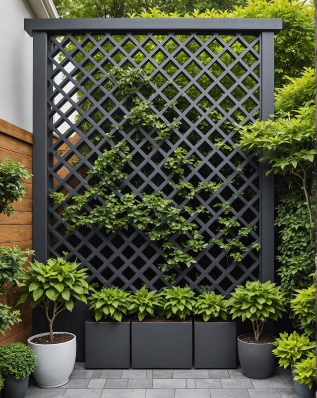 Geometric Trellis with Sharp and Angular Patterns