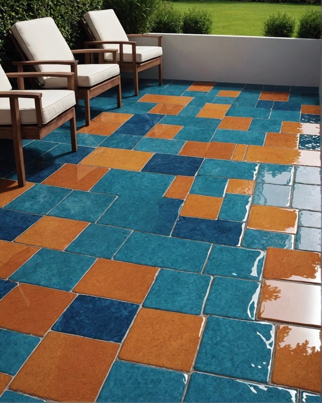 Glossy tiles