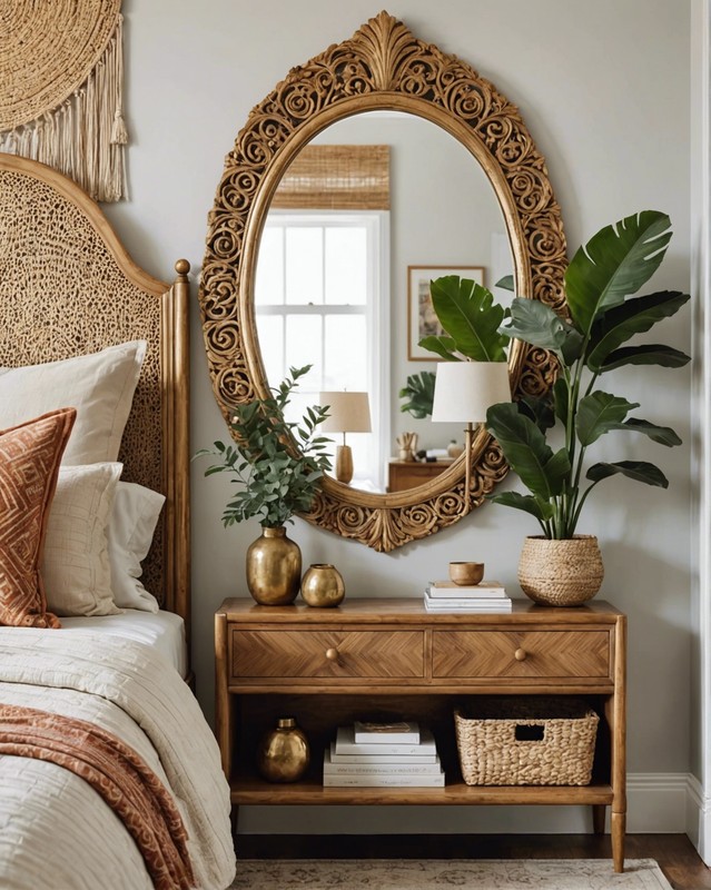 Gold-Framed Mirror