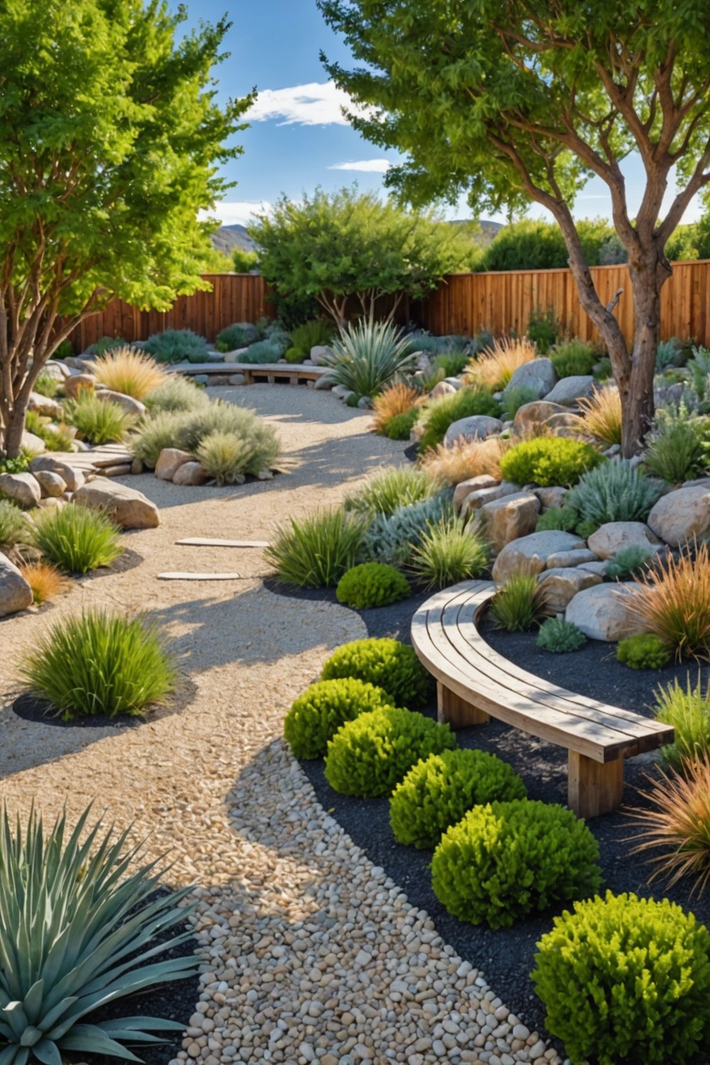 Gravel and Pebble Accents