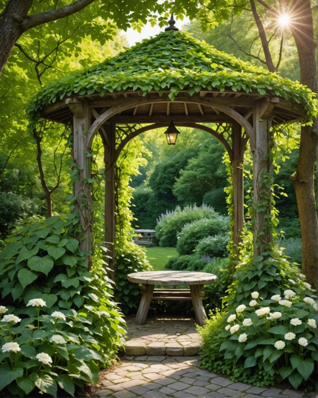 Greenery-Covered Gazebo
