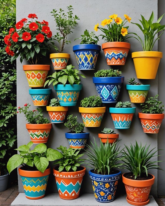 Hand-Painted Pots