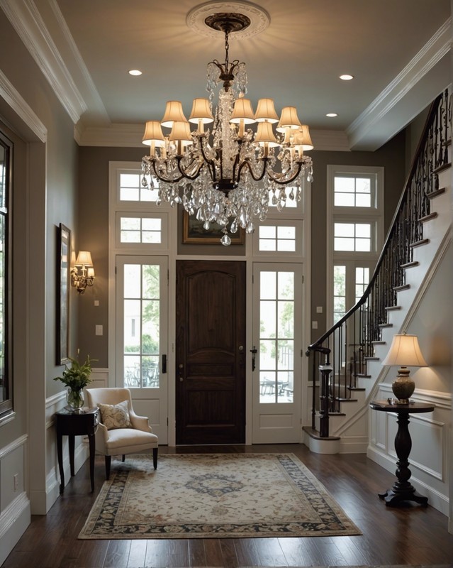 Hang a chandelier