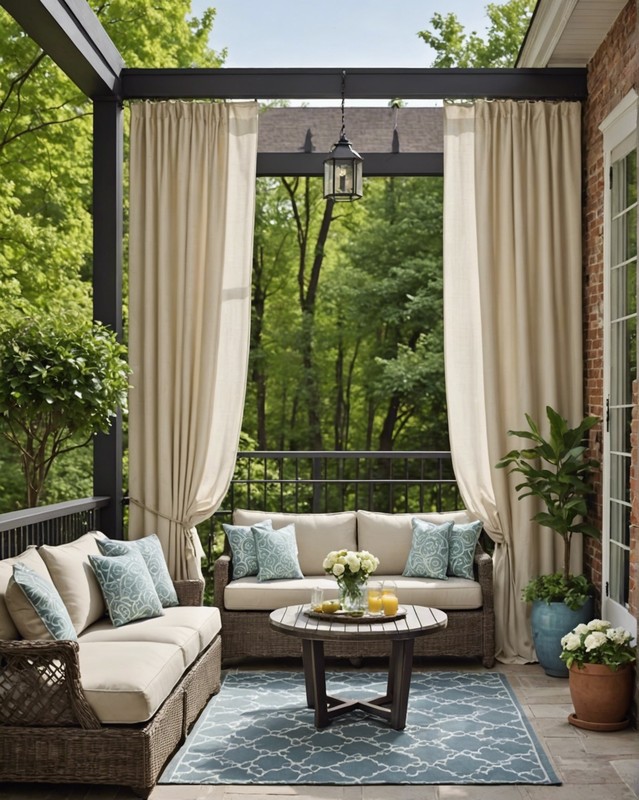 Hang curtains or drapes