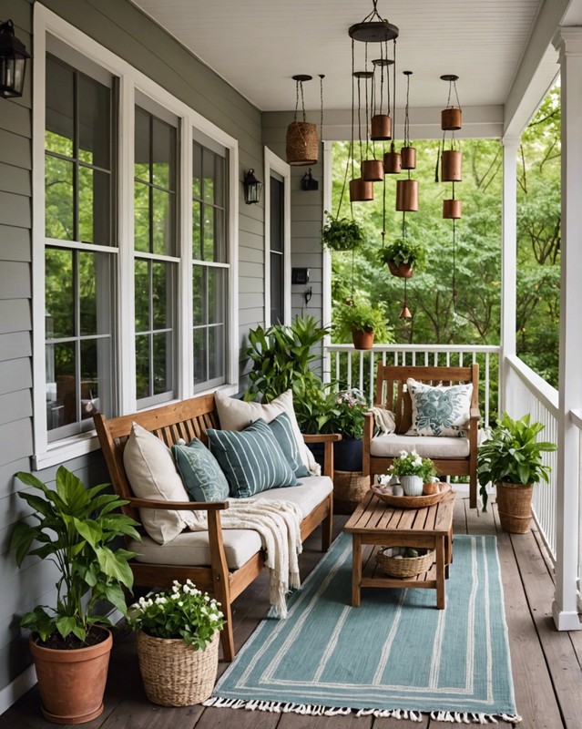 Hang Wind Chimes for a Calming Atmosphere