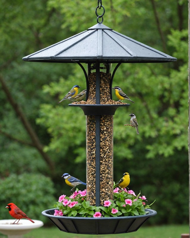 Hanging Basket Bird Feeder