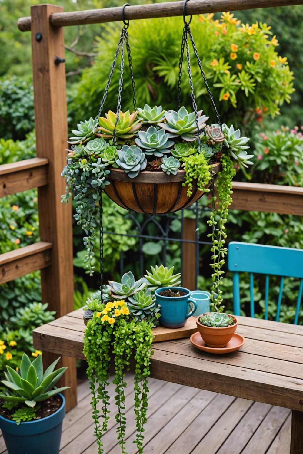 Hanging Succulent Baskets for a Unique Display