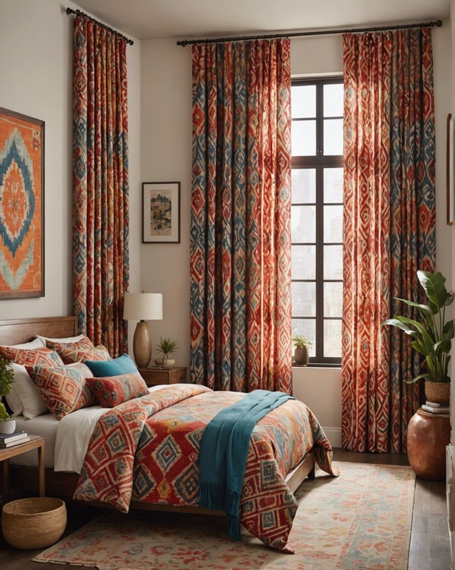 Ikat curtains