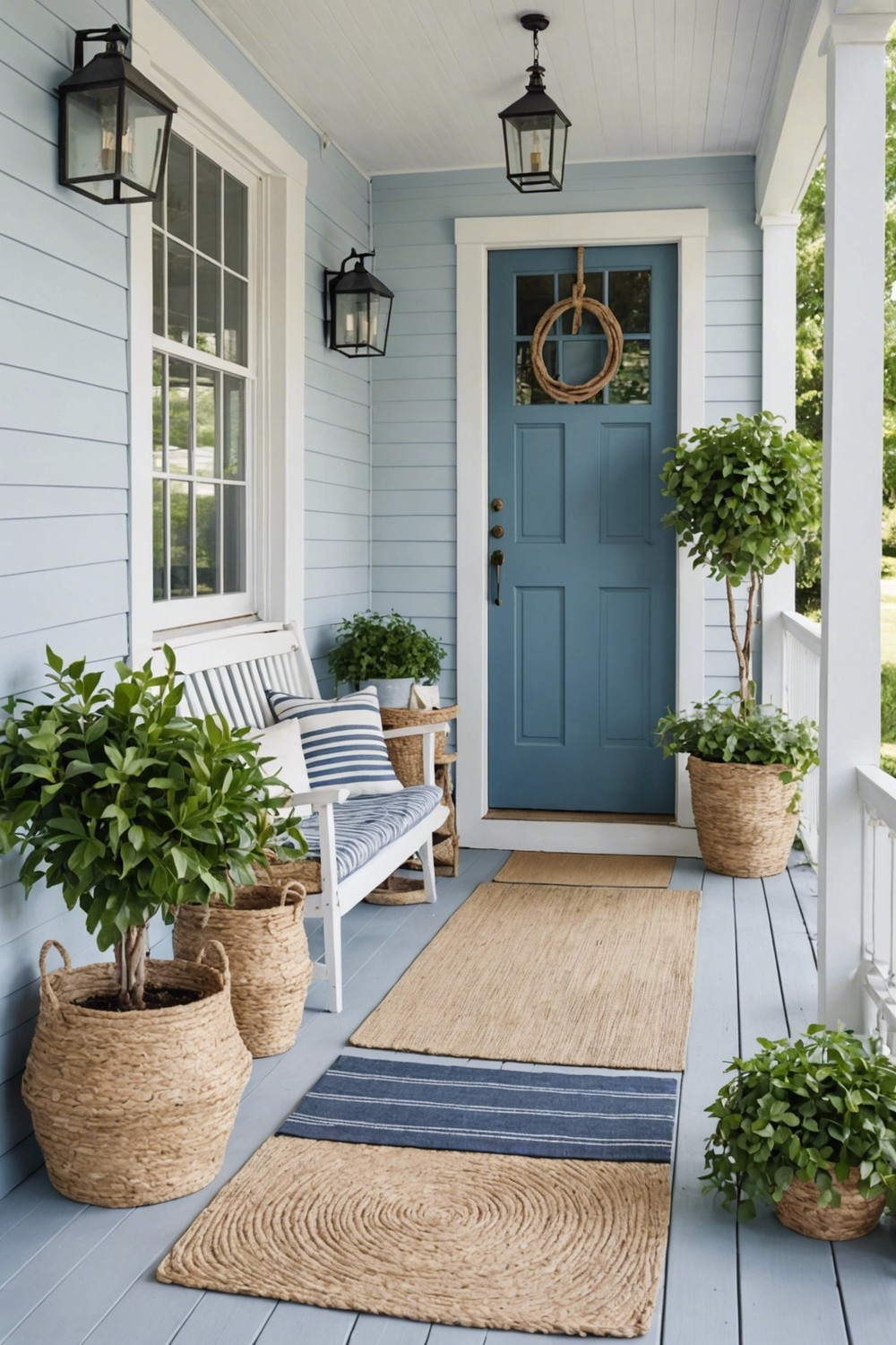 Incorporate Blue and White Hues