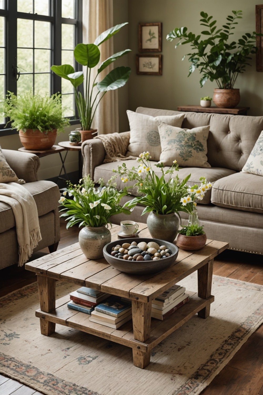 Incorporate Natural Elements with a Reclaimed Wood Coffee Table