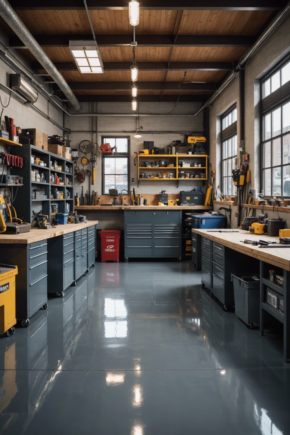 Industrial-style Epoxy Coating: Durable and Easy to Clean