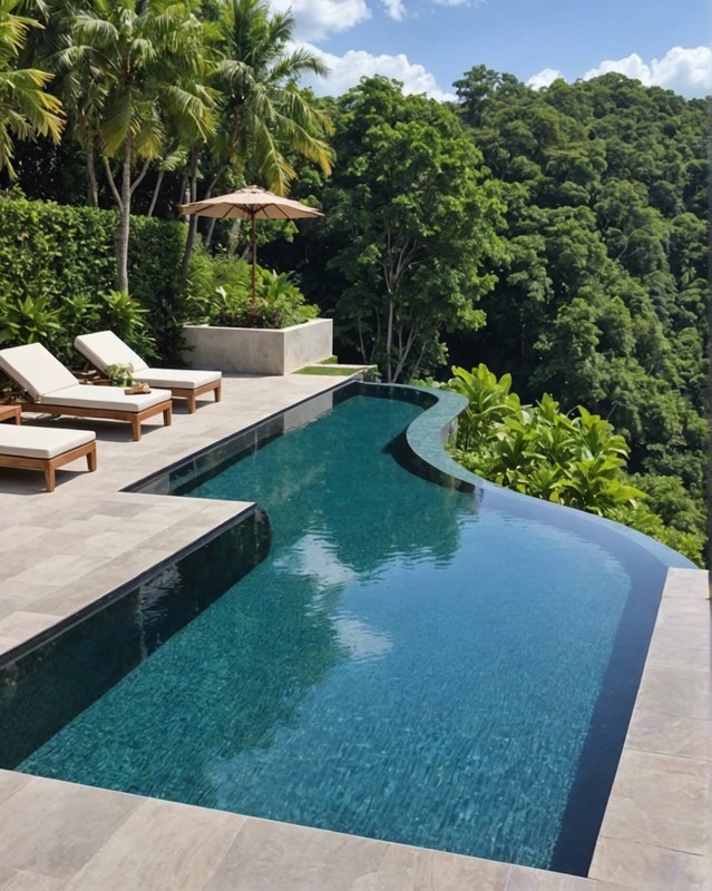 Infinity Edge Pool with Sunken Seating