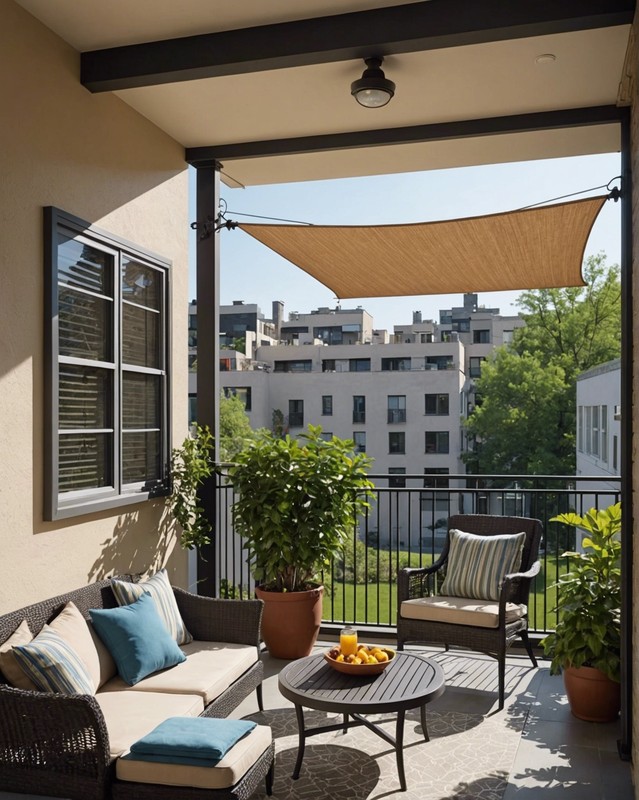 Install a sunshade for protection from the elements