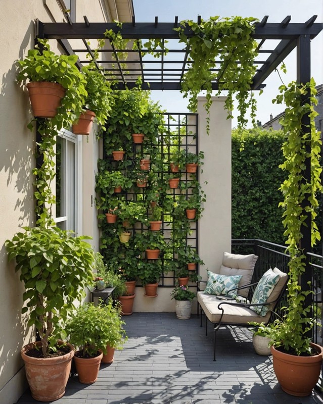 Install a trellis for climbing plants