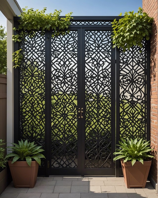 Laser-Cut Trellis with Intricate Designs