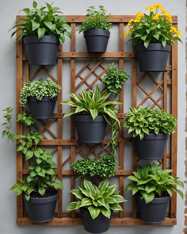 Lattice Wall Planter