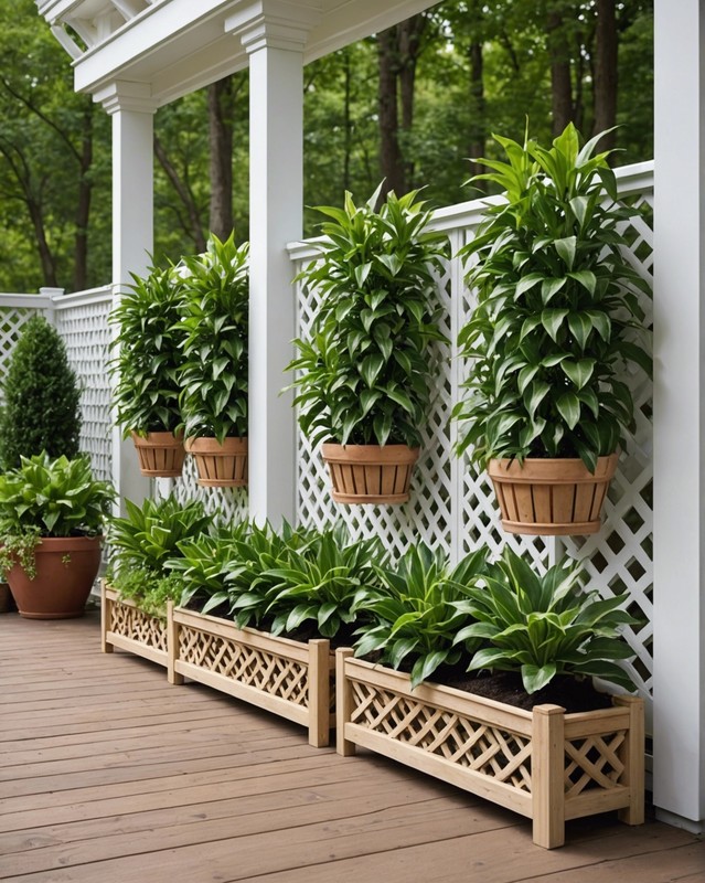 Latticework with Planters