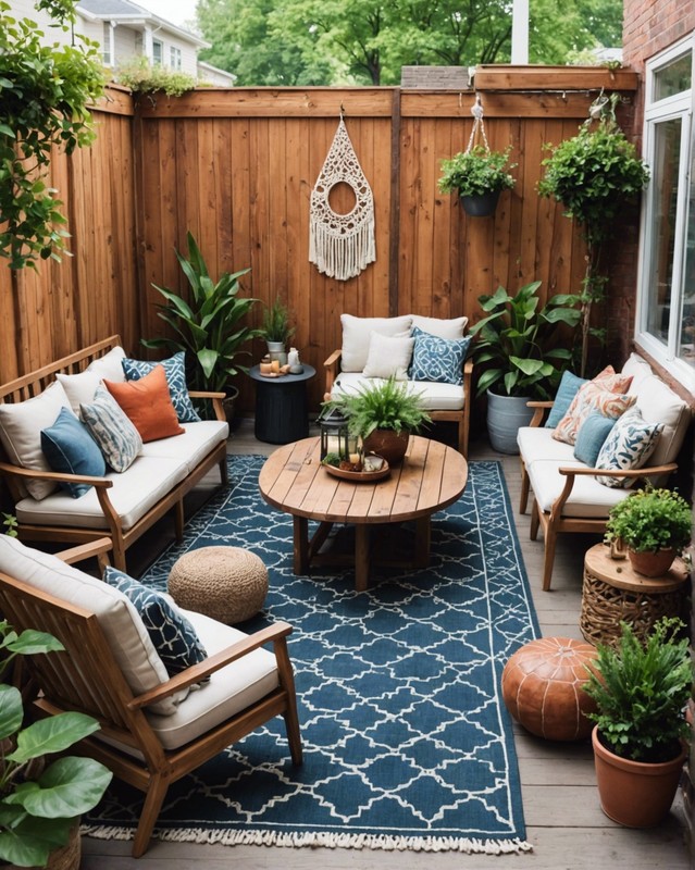 Layered Rug Patio