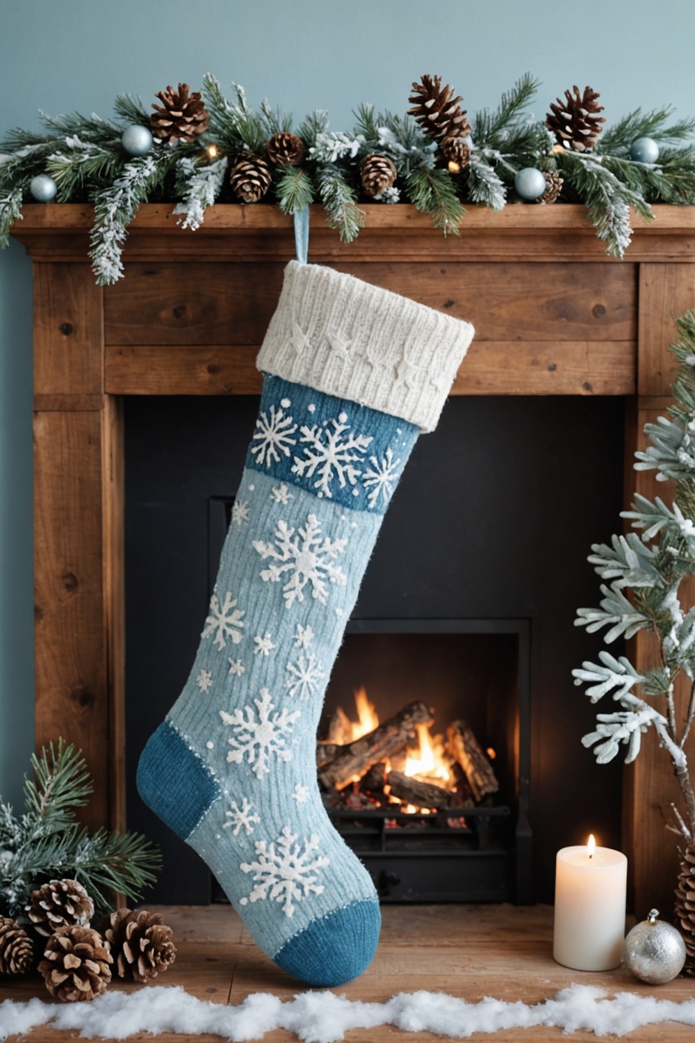 Light Blue Ombre Stocking